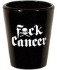 F Ck Cancer Shot Glass - White And Black