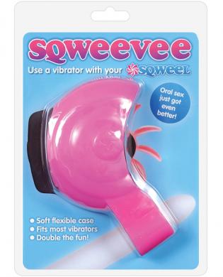 Sqweevee flexible vibrator case for sqweel – pink