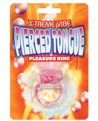 Extreme vibe pierced tongue  – magenta