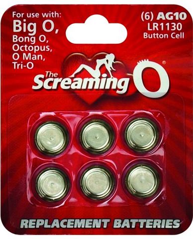 Screaming o batteries - sheet of 6 (big o,octo, bongo,trio,oman,bango)