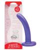 Silicone dildo, small silk purple