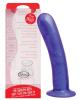 Silicone dildo, large silk purple