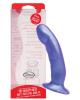 Silicone dildo, acute purple