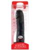 Silicone vibrating john doe - black