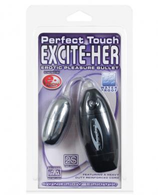 CNVELD-9972-10 Perfect touch excite-her erotic pleasure bullet - black