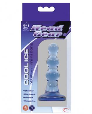 Adam and eve cyberglass head gear mini dong – cool ice