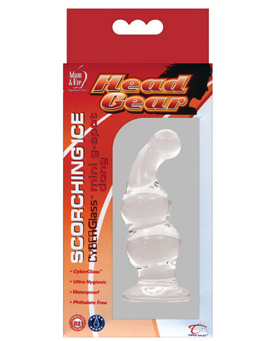 Adam and eve cyberglass head gear mini dong - scorching ice