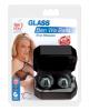 Glass ben wa balls - blue blossom