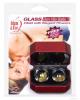 Glass pleasure balls w/ flowers