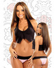 Bang Dancewear Halter Top And W/pink Bottom Black S/m