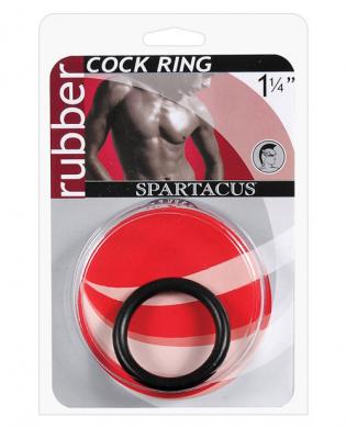 1.25in rubber cock ring – black