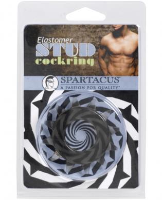 Elastomer stud cock ring – black