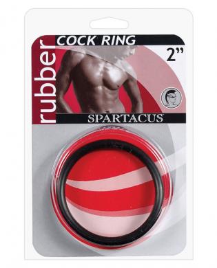2in rubber cock ring – black