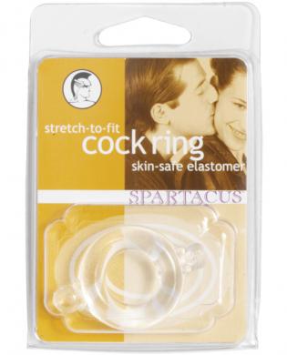 Elastomer cock ring – clear