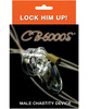 Cb-6000 2 1/2in Cock Cage And Lock Set - Clear