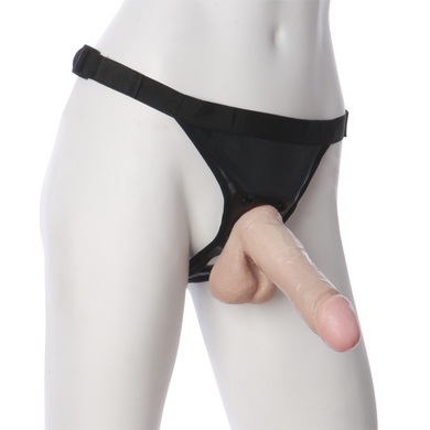 Ultra harness 2 set 2 w/ 6in realistic dong and powder