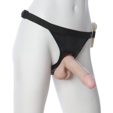 Ultra harness 2 set 6 w/ 6in vibrating realistic and powde