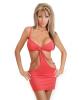 Club Wear Sexy Cut out Dress Wchain Accents Hot Pink Os
