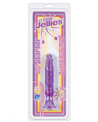 Crystal jellies 6in anal starter – purple