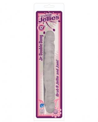 Crystal jelly jr. double dong 12in clear