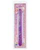 Crystal jellies 18in double dong - purple