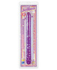 Crystal jellies 18in double dong - purple