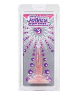 Crystal jellies small pink butt plug