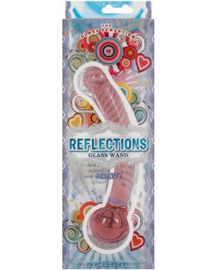 Reflections serenity glass wand – pink