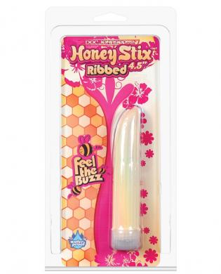 Honey stix 4.5in ribbed vibrators