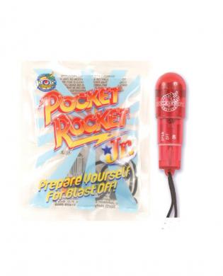 Pocket rocket jr. red massager with battery