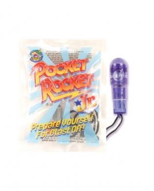 Pocket rocket jr. purple massager with battery