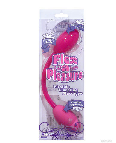 Flex-a-pleasure, shaft and vibrating egg pink