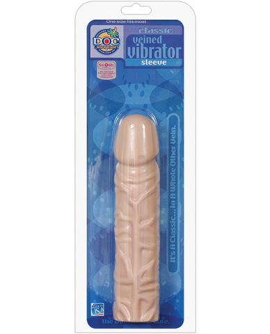Veined 8-inch vibrator sleeve