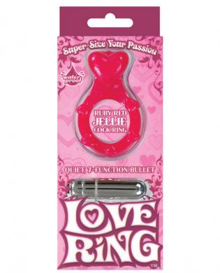 The love ring heart shaped