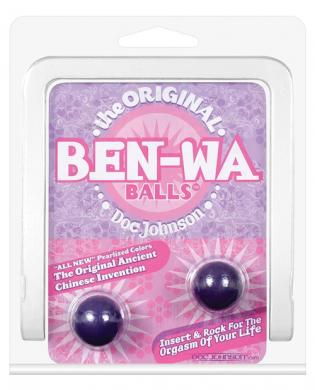 Ben wa balls pearlescent finish purple