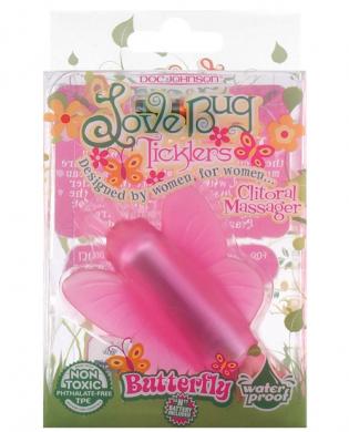 Love bug ticklers – butterfly – pink