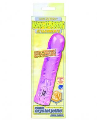 Vac-u lock 8in crystal jellie pink