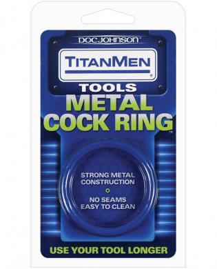 Titanmen tools metal cockring – blue