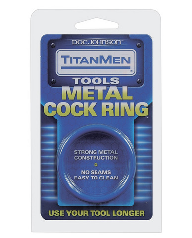 Titanmen tools metal cockring - blue