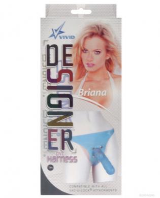 Briana's designer harness blue jelly 8in dong eta 11/25