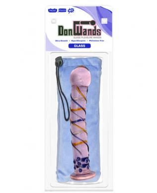Don wands pink deluxe swirl w/mushroom tip
