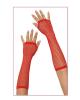 Long Fishnet Gloves - Red One Size Fits Most