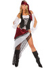 4 pc racy marauder dress, sleeves, skirt and head scarf black sm