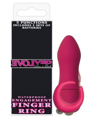 Evolved engagement finger ring – pink