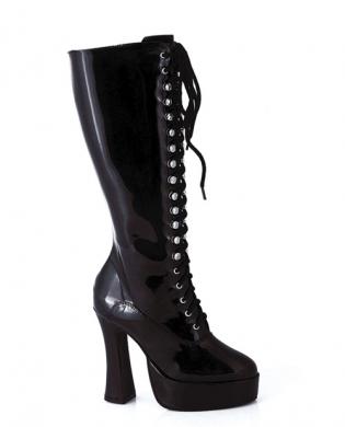Ellie shoes, easy 5in boot 1.5in platform black seven