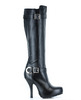 Ellie Shoes Anarchy 4in Heel Boot W/zipper Black Nine