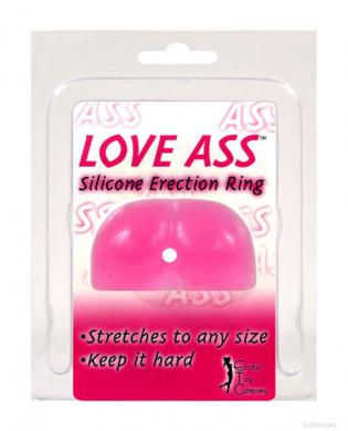 Love ass silicone ring, pink