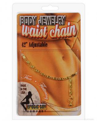 Waist chain scroll – gold