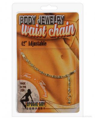 Waist chain scroll – silver