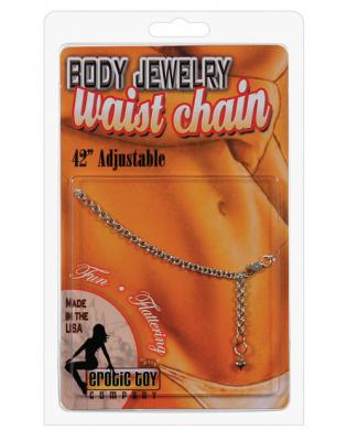 Waist chain mini double circlet – silver